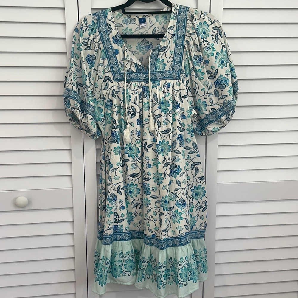 Old Navy Puff Sleeve Swing Dress Size Small